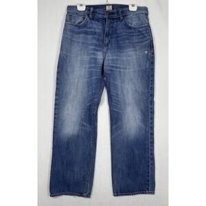 J. Crew Jeans Mens 32x30(29) Blue Denim Med Wash Cotton Relaxed Fit Straight Leg